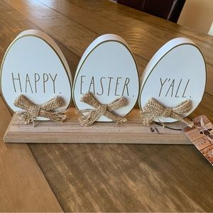 NWT Rae Dunn Happy Easter Y’all egg sign